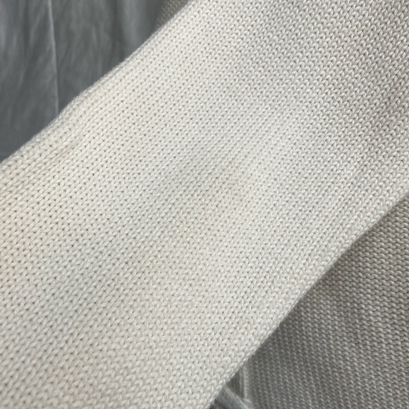 Holebrook Sweden Cable Knit Cream Fisherman Sweater Large Cotton Neutral Minimal - Picture 8 of 9